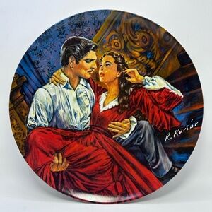 Scarlett and Rhett The Gone With The Wind Plate, Knowles Raymond Kursar 10”